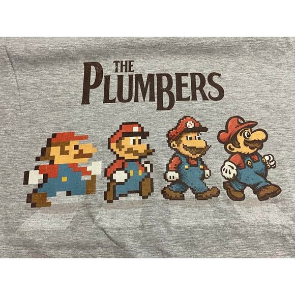Mario Super Bros the plumbers Beatles theme Vintage to Modern graphics - Picture 8 of 8